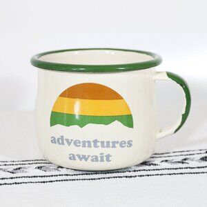 Adventure Waits Enamel Camping Mug | 16oz